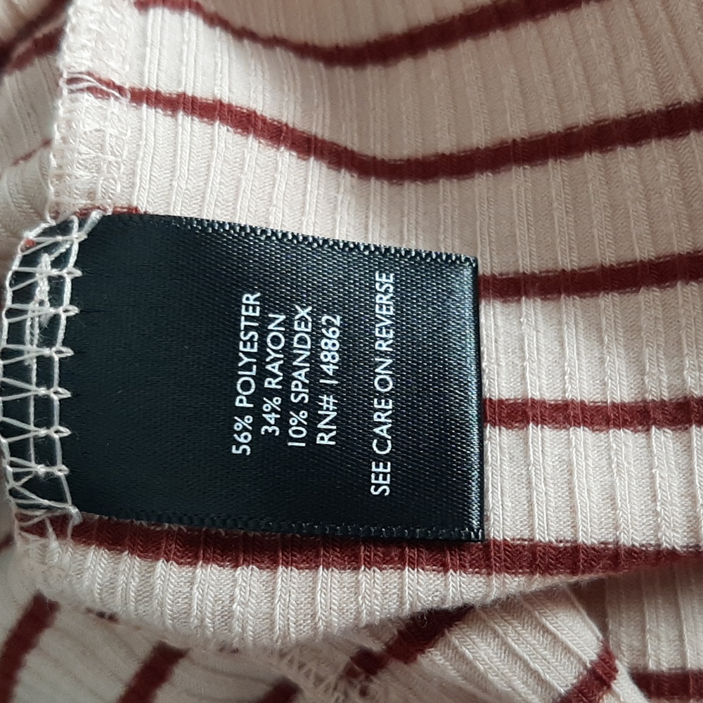 Torrid Striped Ruched Pink Top - Picture 7 of 7